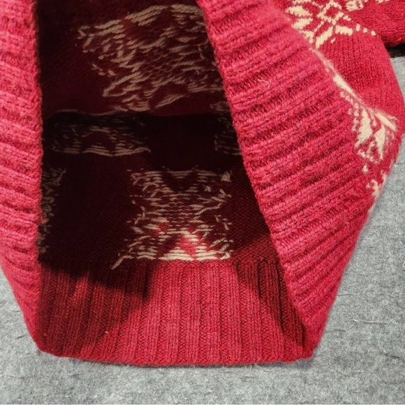 Vintage L.L. Bean Women’s Medium 100% Wool Thick Nordic Fair Isle Sweater - Picture 5 of 10